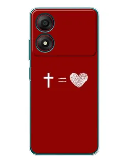 Чехол для ZTE Blade A34 с картинкой «Уравнение любви» Чехол для ZTE Blade A34 с картинкой «Уравнение любви»