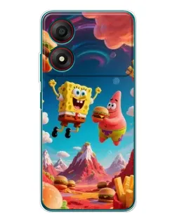 Чехол для ZTE Blade A34 с картинкой «Космический фастфуд» Чехол для ZTE Blade A34 с картинкой «Космический фастфуд»