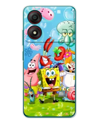Чехол для ZTE Blade A34 с картинкой «Губка Боб и друзья» Чехол для ZTE Blade A34 с картинкой «Губка Боб и друзья»