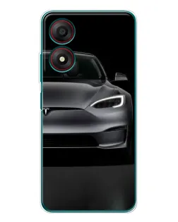 Чехол для ZTE Blade A34 с картинкой «Tesla Model S Look»