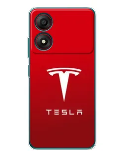 Чехол для ZTE Blade A34 с картинкой «Tesla Red Classic»
