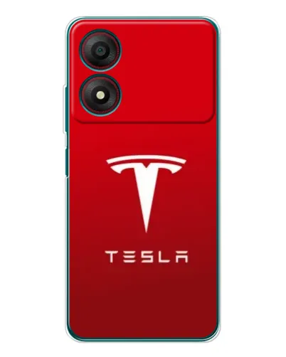 Чехол для ZTE Blade A34 с картинкой «Tesla Red Classic»
