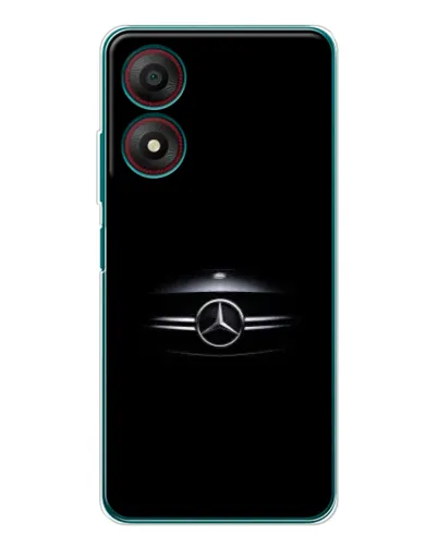 Чехол для ZTE Blade A34 с картинкой «Mercedes — абстрактные линии»