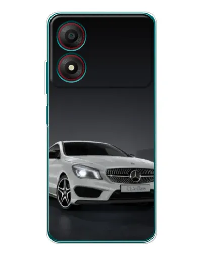Чехол для ZTE Blade A34 с картинкой «Mercedes AMG GT Silver»