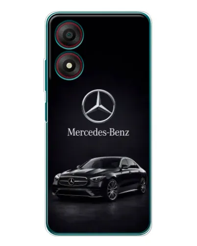 Чехол для ZTE Blade A34 с картинкой «Mercedes — решетка радиатора»