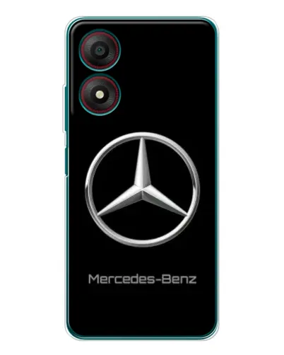 Чехол для ZTE Blade A34 с картинкой «Mercedes Silver Logo»