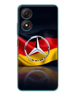 Чехол для ZTE Blade A34 с картинкой «Mercedes — флаг Германии» Чехол для ZTE Blade A34 с картинкой «Mercedes — флаг Германии»