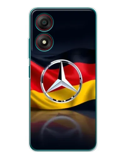 Чехол для ZTE Blade A34 с картинкой «Mercedes — флаг Германии»