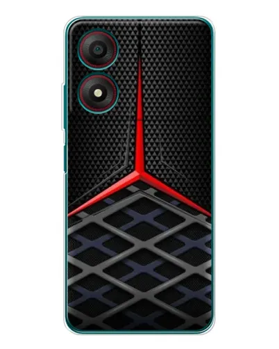Чехол для ZTE Blade A34 с картинкой «Mercedes Carbon Grid»