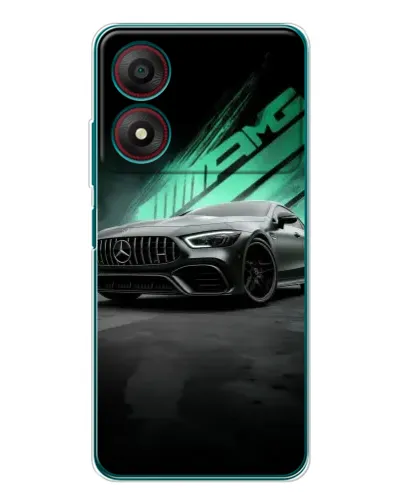 Чехол для ZTE Blade A34 с картинкой «Темный Mercedes AMG»