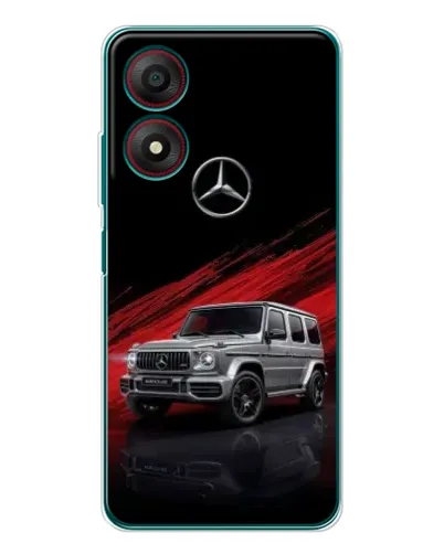 Чехол для ZTE Blade A34 с картинкой «Mercedes G-Class красный»