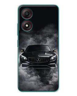 Чехол для ZTE Blade A34 с картинкой «Mercedes в дыму» Чехол для ZTE Blade A34 с картинкой «Mercedes в дыму»
