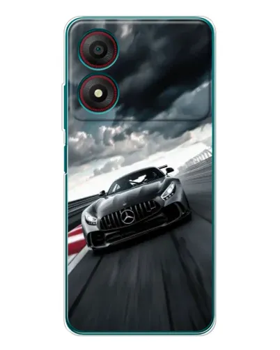 Чехол для ZTE Blade A34 с картинкой «Гоночный Mercedes AMG»