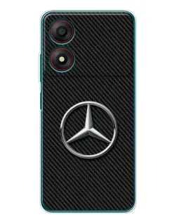 Чехол для ZTE Blade A34 с картинкой «Карбоновый Mercedes стиль» Чехол для ZTE Blade A34 с картинкой «Карбоновый Mercedes стиль»