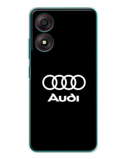 Чехол для ZTE Blade A34 с картинкой «Классическое лого Audi»