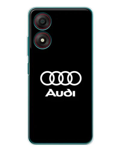 Чехол для ZTE Blade A34 с картинкой «Классическое лого Audi»