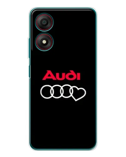 Чехол для ZTE Blade A34 с картинкой «Логотип Audi Heart»