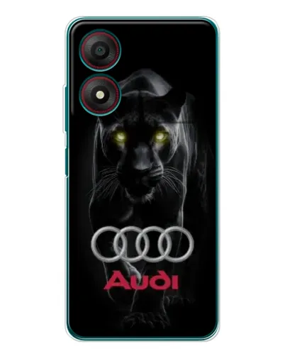 Чехол для ZTE Blade A34 с картинкой «Пантера и Audi»