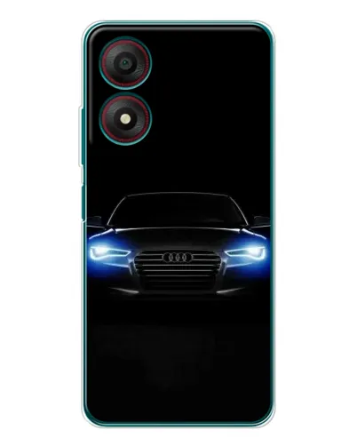 Чехол для ZTE Blade A34 с картинкой «Audi в неоне»