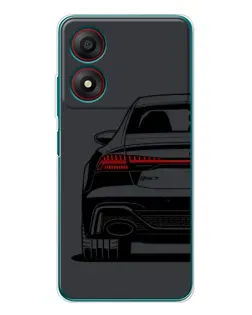 Чехол для ZTE Blade A34 с картинкой «Задняя часть Audi — арт»