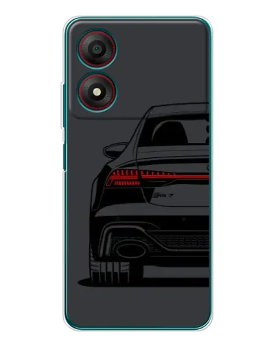Чехол для ZTE Blade A34 с картинкой «Задняя часть Audi — арт»