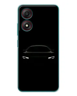 Чехол для ZTE Blade A34 с картинкой «Взгляд Audi в темноте»