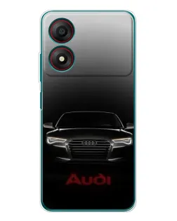 Чехол для ZTE Blade A34 с картинкой «Audi — градиентный контур»