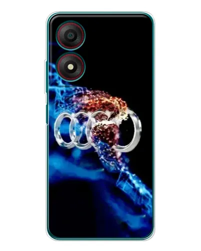 Чехол для ZTE Blade A34 с картинкой «Энергия лого Audi»