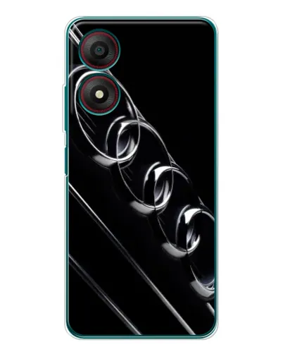 Чехол для ZTE Blade A34 с картинкой «Audi — абстрактные кольца»