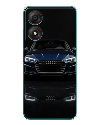 Чехол для ZTE Blade A34 с картинкой «Audi — ночное отражение»