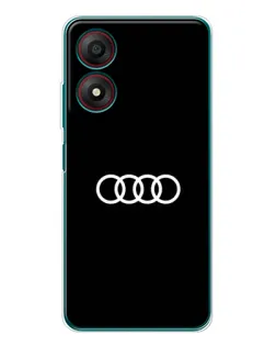 Чехол для ZTE Blade A34 с картинкой «Audi White Logo»