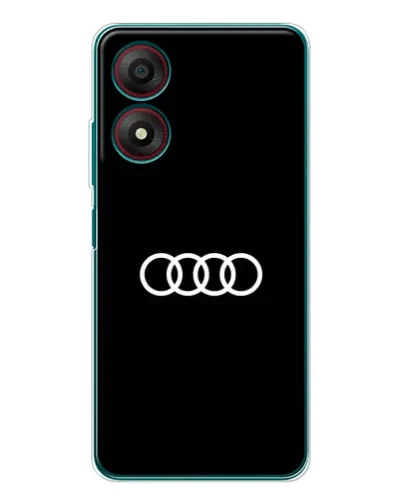 Чехол для ZTE Blade A34 с картинкой «Audi White Logo»