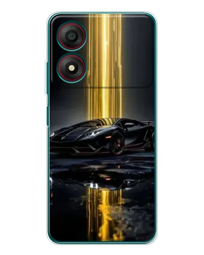Чехол для ZTE Blade A34 с картинкой «Ночной Lamborghini драйв»