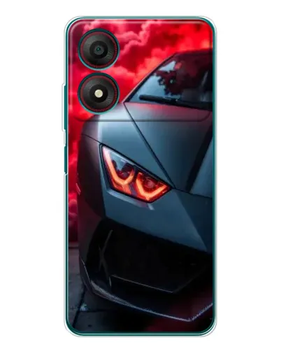 Чехол для ZTE Blade A34 с картинкой «Lamborghini красное сияние»