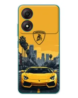 Чехол для ZTE Blade A34 с картинкой «Желтый Lamborghini город» Чехол для ZTE Blade A34 с картинкой «Желтый Lamborghini город»