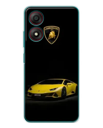 Чехол для ZTE Blade A34 с картинкой «Lamborghini желтый акцент»