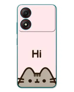 Чехол для ZTE Blade A34 с картинкой «Пушин говорит Hi» Чехол для ZTE Blade A34 с картинкой «Пушин говорит Hi»