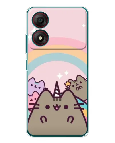 Чехол для ZTE Blade A34 с картинкой «Единорог Pusheen» Чехол для ZTE Blade A34 с картинкой «Единорог Pusheen»