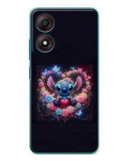 Чохол для ZTE Blade A34 з картинкою «Stitch у квітах» Чохол для ZTE Blade A34 з картинкою «Stitch у квітах»