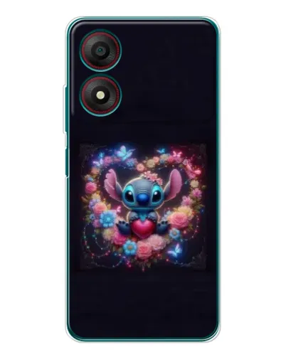 Чохол для ZTE Blade A34 з картинкою «Stitch у квітах» Чохол для ZTE Blade A34 з картинкою «Stitch у квітах»