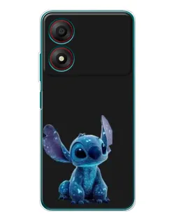 Чохол для ZTE Blade A34 з картинкою «Стіч на чорному» Чохол для ZTE Blade A34 з картинкою «Стіч на чорному»