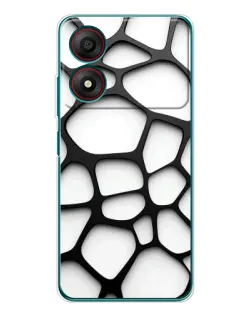 Чехол для ZTE Blade A34 с картинкой «Белая объемная сетка» Чехол для ZTE Blade A34 с картинкой «Белая объемная сетка»