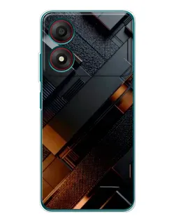 Чехол для ZTE Blade A34 с картинкой «Черные геометрические блоки» Чехол для ZTE Blade A34 с картинкой «Черные геометрические блоки»