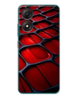 Чехол для ZTE Blade A34 с картинкой «Красная глянцевая сетка» Чехол для ZTE Blade A34 с картинкой «Красная глянцевая сетка»