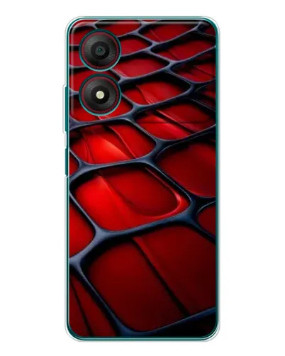 Чохол для ZTE Blade A34 з картинкою «Червона глянцева сітка» Чохол для ZTE Blade A34 з картинкою «Червона глянцева сітка»