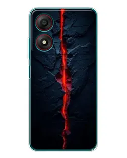 Чехол для ZTE Blade A34 с картинкой «Kрасная лавовая трещина» Чехол для ZTE Blade A34 с картинкой «Kрасная лавовая трещина»