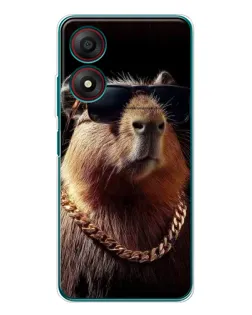 Чохол для ZTE Blade A34 з картинкою «Капібара золотий ланцюг» Чохол для ZTE Blade A34 з картинкою «Капібара золотий ланцюг»