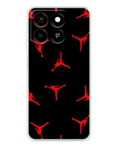 Чехол для ZTE Blade A35 с картинкой «Jordan Red Pattern»