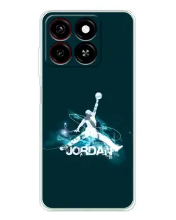 Чохол для ZTE Blade A35 з картинкою «Jordan Blue Fire» Чохол для ZTE Blade A35 з картинкою «Jordan Blue Fire»
