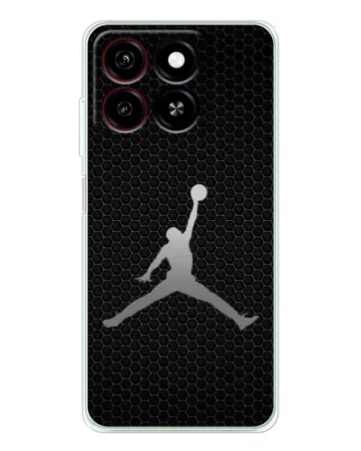 Чехол для ZTE Blade A35 с картинкой «Jordan Dark Carbon»